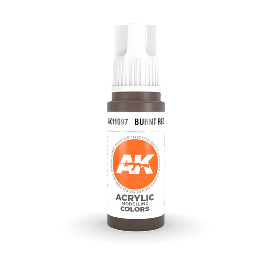 AK Interactive 3rd Gen Acrylic - Burnt Red 17ml AK11097