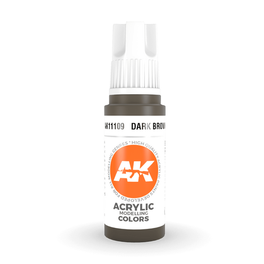 AK Interactive 3rd Gen Acrylic - Dark Brown 17ml AK11109