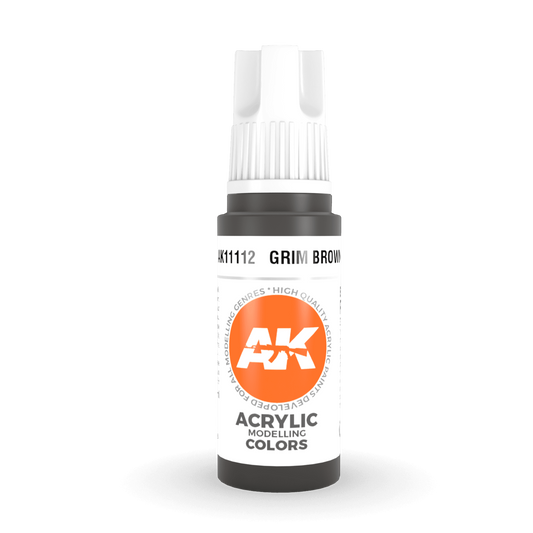AK Interactive 3rd Gen Acrylic - Grim Brown 17ml AK11112