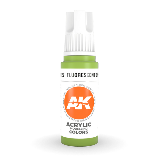 AK Interactive 3rd Gen Acrylic - Fluorescent Green 17ml AK11129