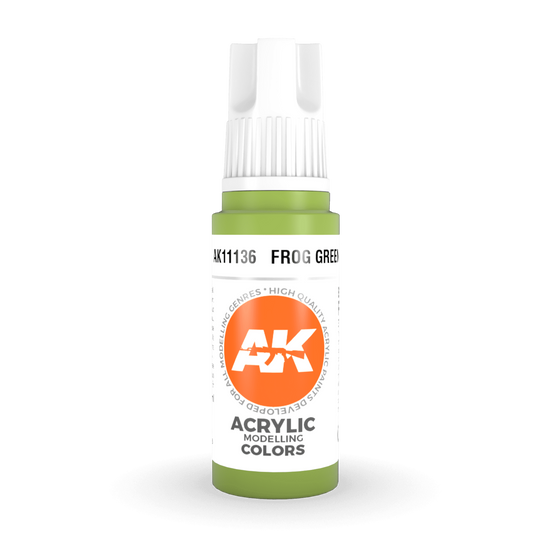 AK Interactive 3rd Gen Acrylic - Frog Green 17ml AK11136