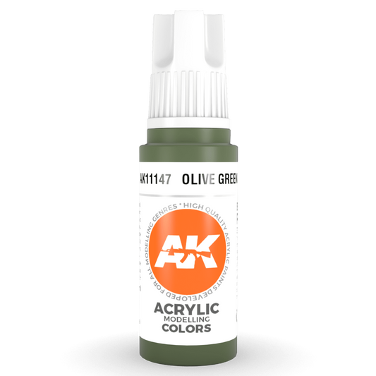 AK Interactive 3rd Gen Acrylic - Olive Green 17ml AK11147
