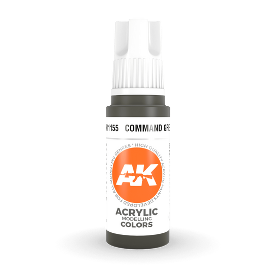 AK Interactive 3rd Gen Acrylic - Command Green 17ml AK11155