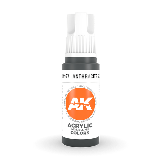 AK Interactive 3rd Gen Acrylic - Anthracite Grey 17ml AK11167