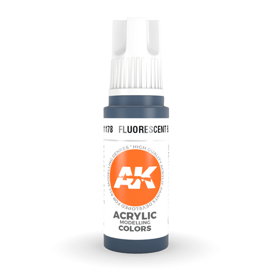 AK Interactive 3rd Gen Acrylic - Fluorescent Blue 17ml AK11178
