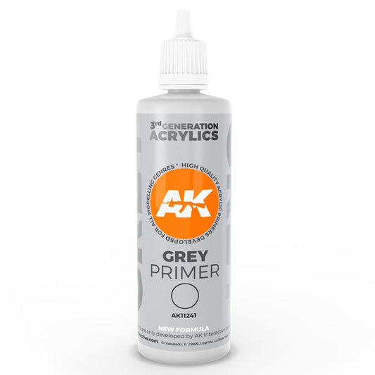 AK Interactive 3rd Gen Grey Primer 100ml