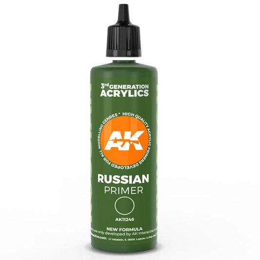 AK Interactive 3rd Gen Russian Green Primer 100ml AK11246