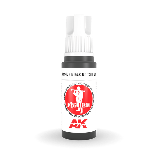 AK Interactive 3rd Gen Acrylic - Black Uniform Base 17ml AK11407