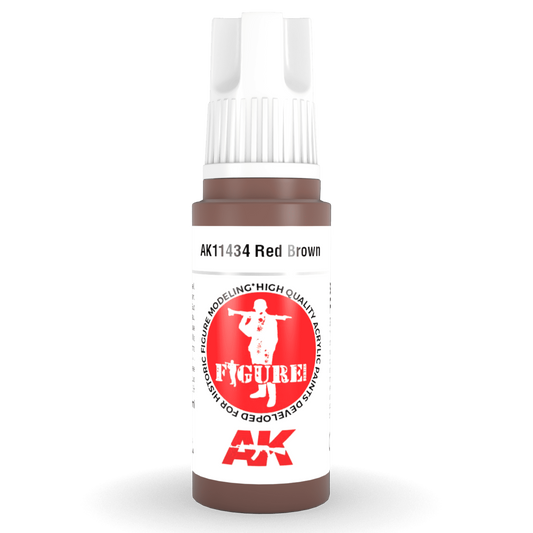 AK Interactive 3rd Gen Acrylic - Red Brown 17ml AK11434