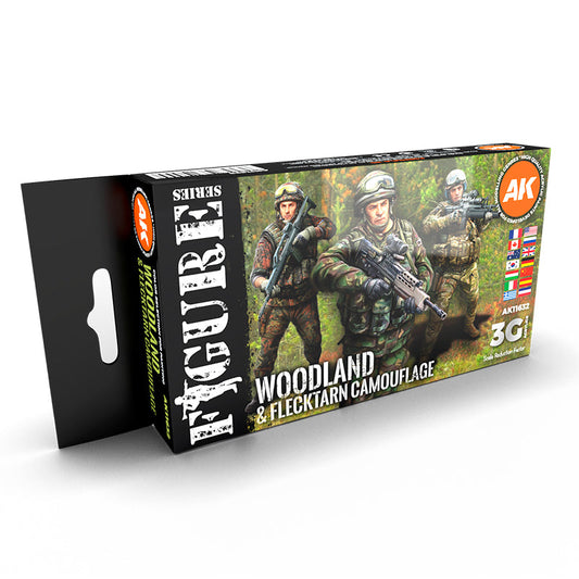 AK Interactive - Modern Woodland And Flecktarn Camouflages 3G
