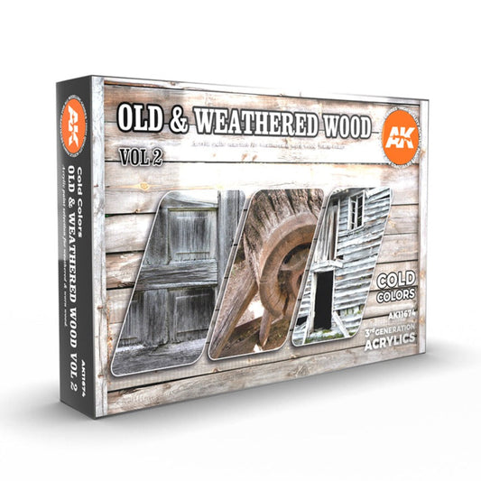 AK Interactive 3rd Gen Acrylic Old & Weathered Wood Vol. 2