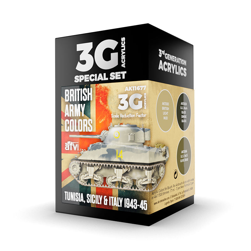 AK Interactive - British Army Colors Tunisia, Sicily & Italy 1943-45