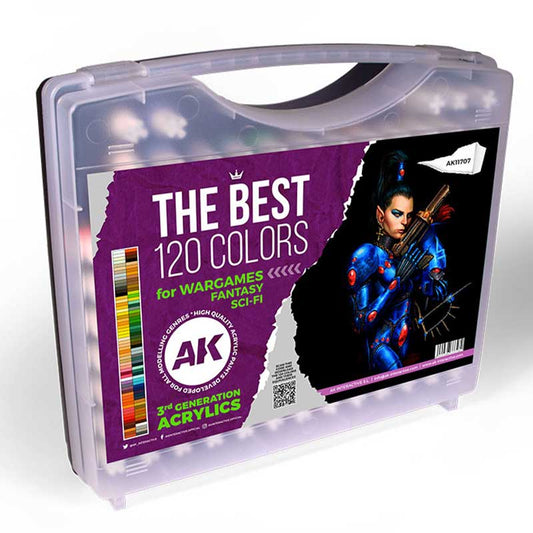 AK interactive The Best 120 Colors for Wargames & Sci-Fi AK11707