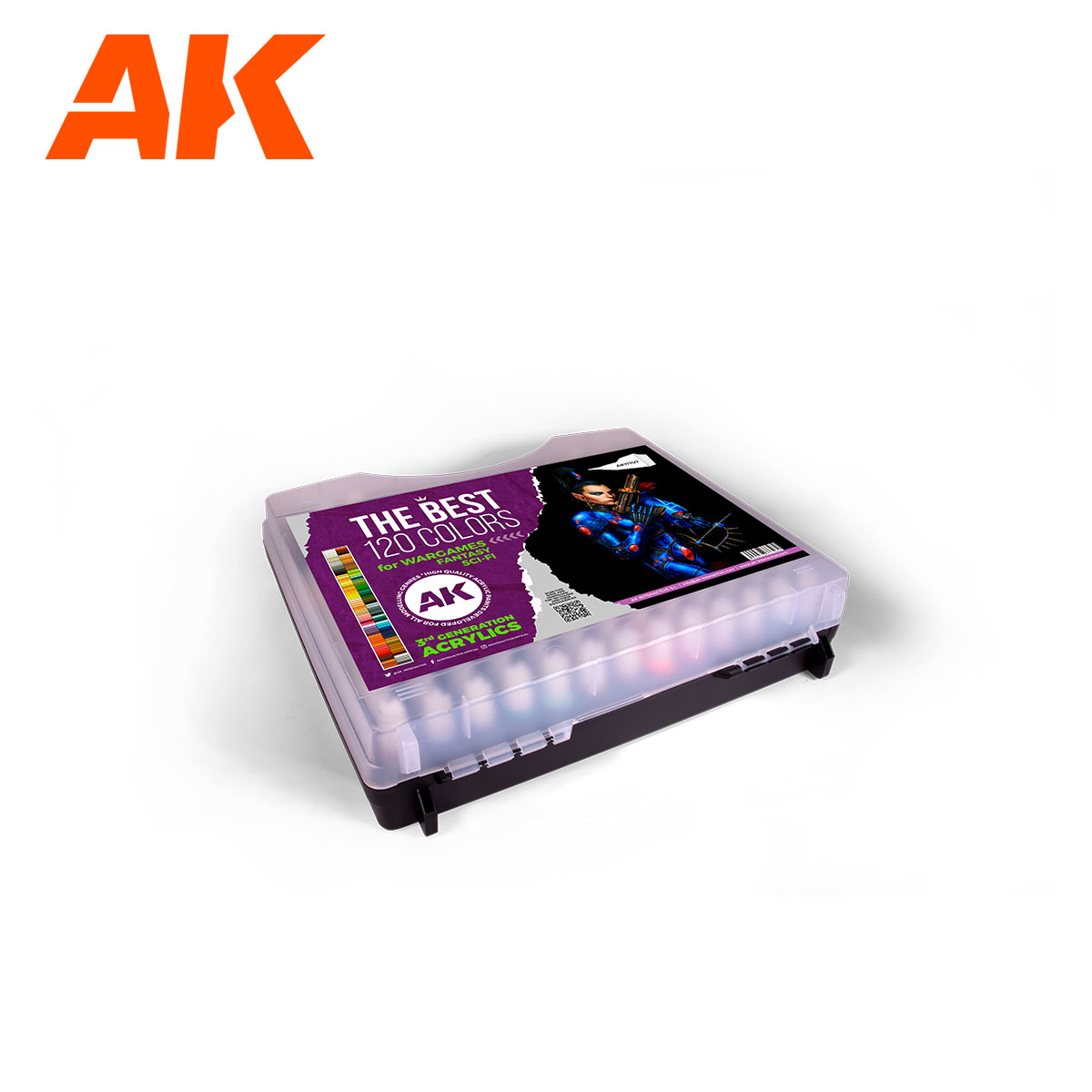 AK interactive The Best 120 Colors for Wargames & Sci-Fi AK11707