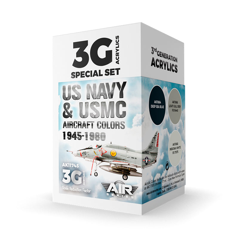 AK Interactive - US Navy & Usmc Aircraft Colors 1945-1980 Set 3G