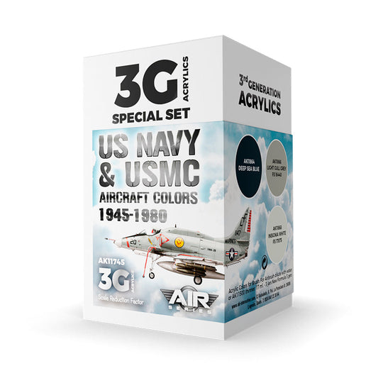 AK Interactive - US Navy & Usmc Aircraft Colors 1945-1980 Set 3G