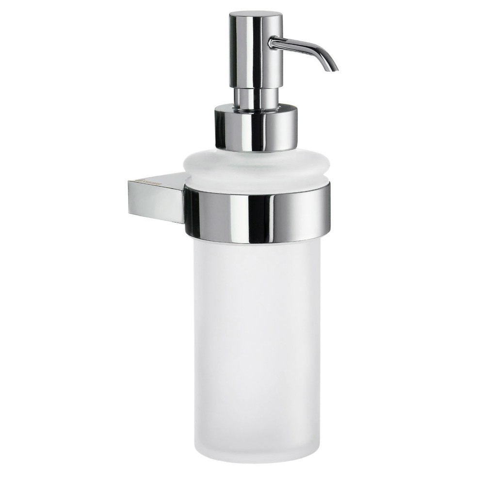 Smedbo AIR Polished Chrome Wall Soap Dispenser with Frosted Glass