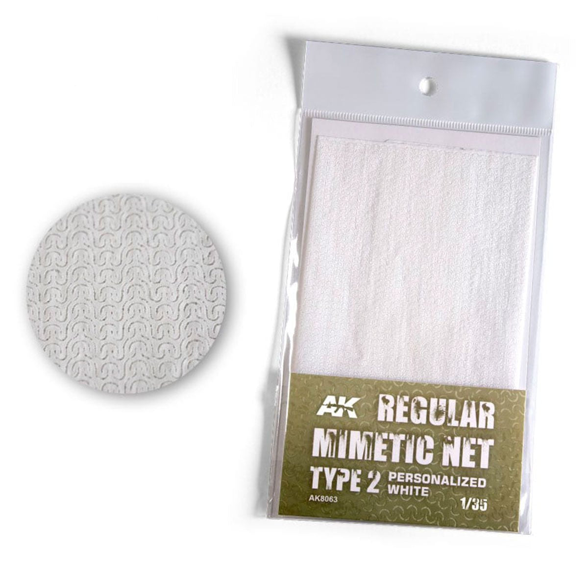 AK Interactive Camouflage Net Type 2 (White) 1/35 Scale