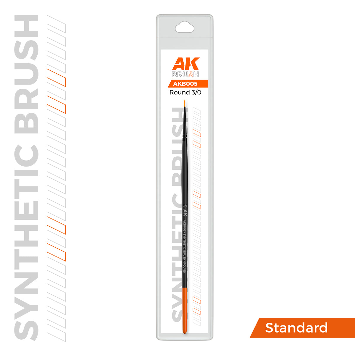 AK Interactive SYNTHETIC BRUSH - ROUND 3/0