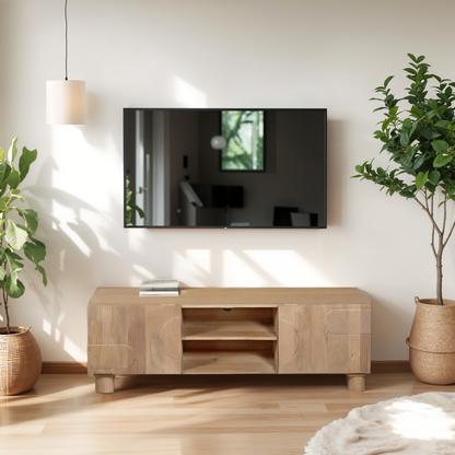 Ajmer Solid Wood Tv Cabinet