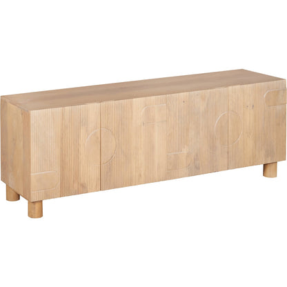 Ajmer Solid Wood Large Low Board TV Cabinet