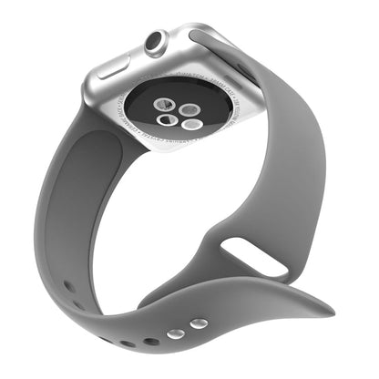 Double Rivets Silicone Watch Band for Apple Watch Series 3 & 2 & 1 42mm, Apple Watch 42mm