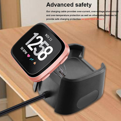 For Fitbit Versa 2 Charger Charging Dock Base Stand Holder with 1m Charging Cable