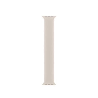 For Apple Watch Ultra 49mm&Watch Ultra 2 49mm / Series 10 46mm / 9&8&7 45mm / SE 3&SE 2&6&SE&5&4 44mm / 3&2&1 42mm Solid Color Elastic Silicone Watch Band, Size:M 143mm