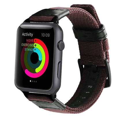 Jeep Style Nylon Wrist Watch Band with Stainless Steel Buckle for Apple Watch Series 3 & 2 & 1 42mm, 42mm