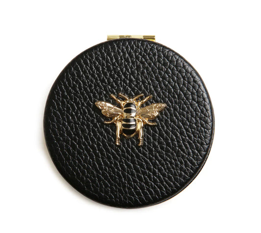 Alice Wheeler Round Compact Mirror (Multiple Colours Available)