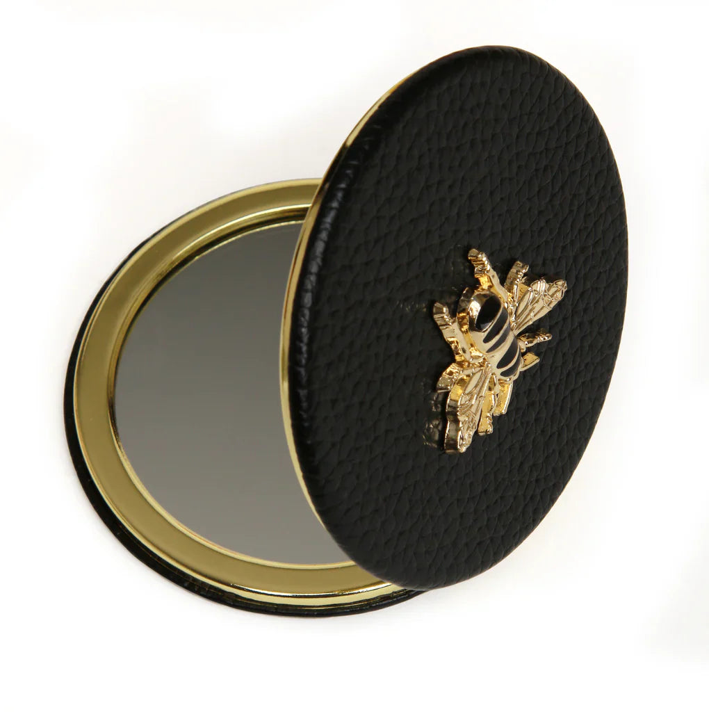 Alice Wheeler Round Compact Mirror (Multiple Colours Available)