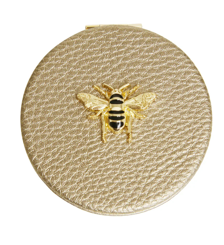 Alice Wheeler Round Compact Mirror (Multiple Colours Available)