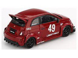Abarth 595 LB-Works X ABAS Works red - 1:64 Scale Model Car