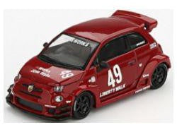 Abarth 595 LB-Works X ABAS Works red - 1:64 Scale Model Car
