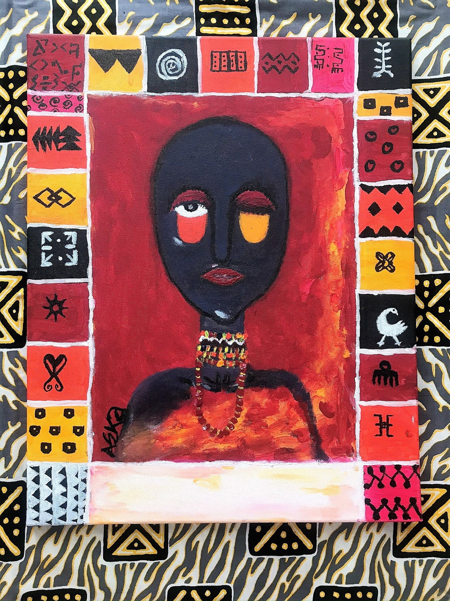ABOVE STANDARDS Acrylic paint on canvas