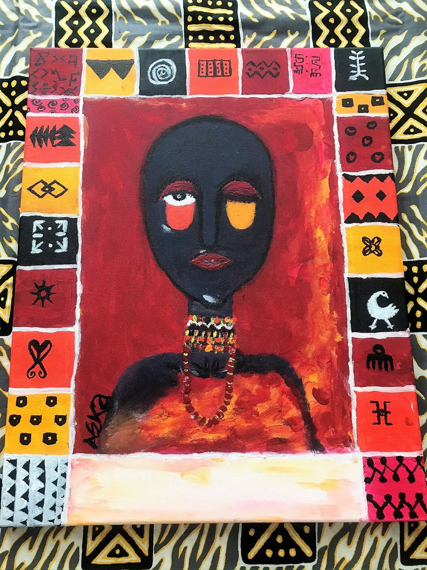 ABOVE STANDARDS Acrylic paint on canvas