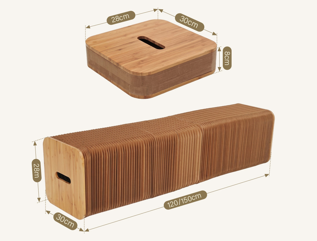 Accordion 3 Seater Bench