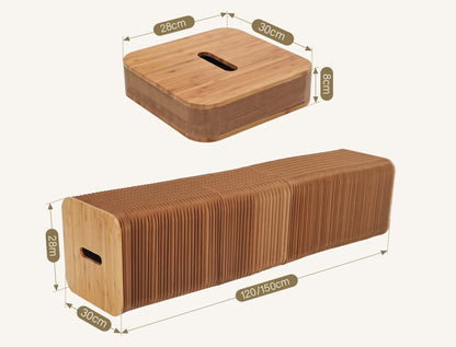 Accordion 3 Seater Bench