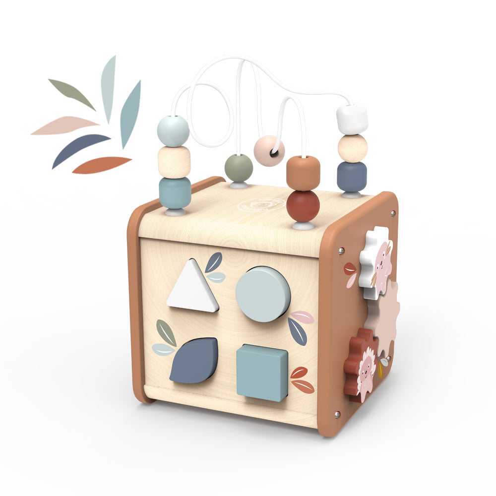 Speedy Monkey Wooden 5 in 1 Activity Cube