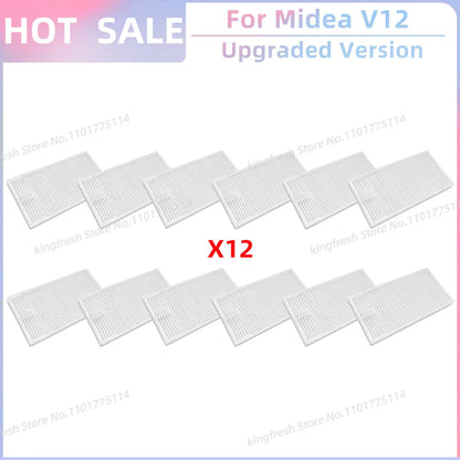 Fit for 미디어 Midea V12 / Eureka J12 Ultra Replacement Parts Accessories Main Roller Side Brush Hepa Filter Mop Cloth Dust Bag