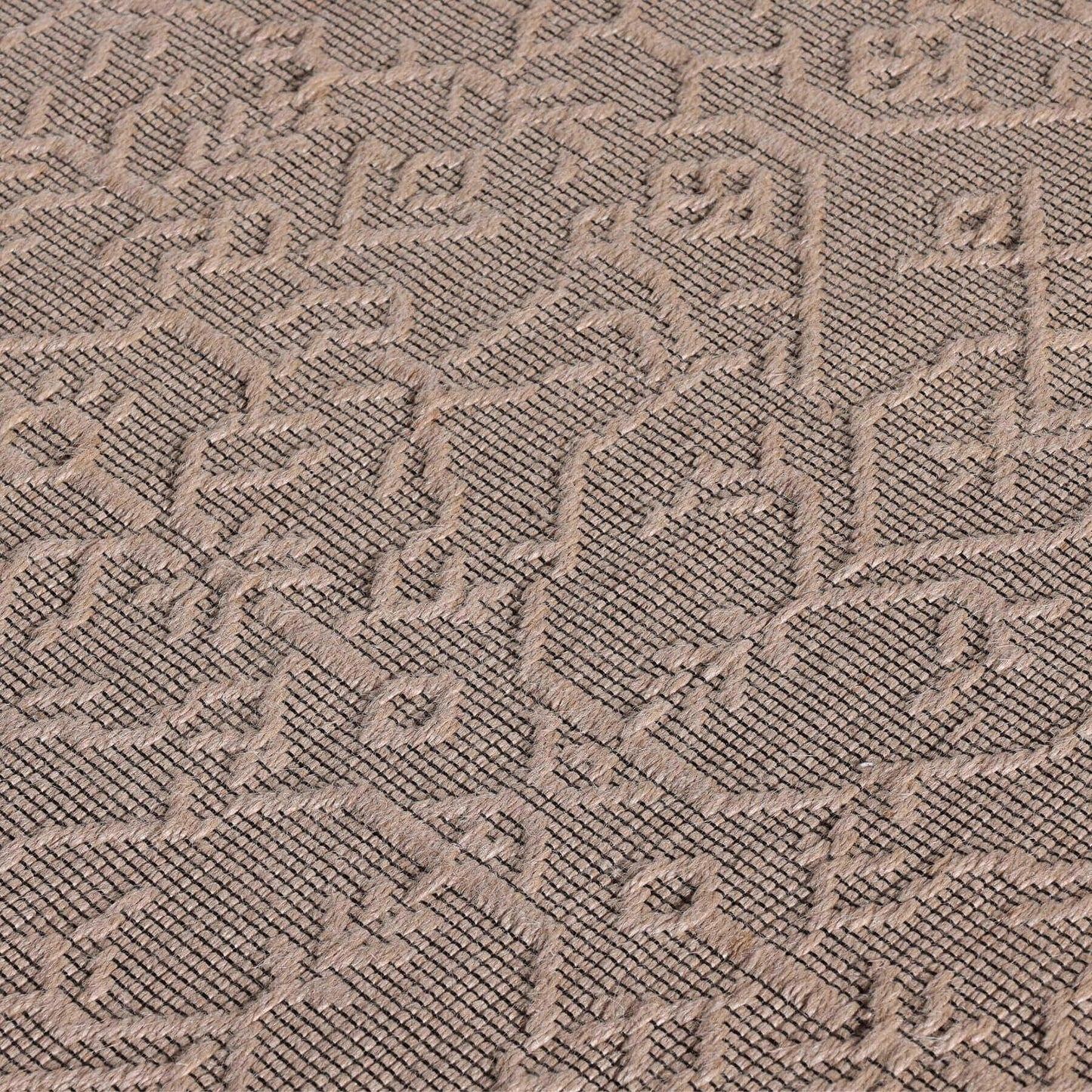 Beige Jute Looking Washable Rugs