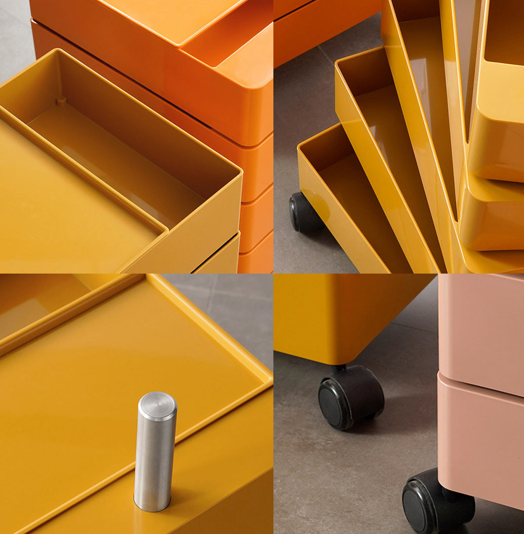Afar Side Table With Storage & Trolley