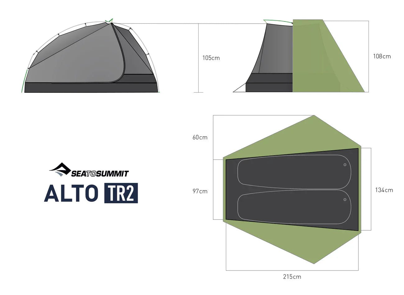 Sea To Summit Alto TR2 - Two Person Ultralight Tent
