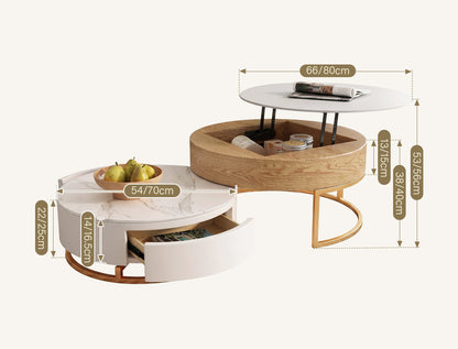 Amanda Living Room Set, Amanda Coffee Table, Light Oak