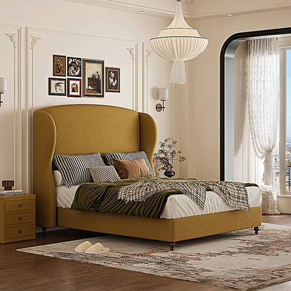 Amara Wingback Double Bed, King Size