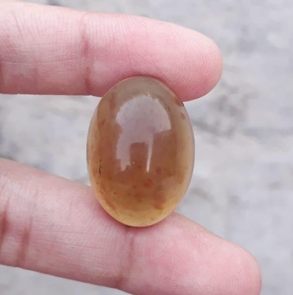 11ct Natural Amber Cabochon - also called Gold of the North - 14.8x17.5mm