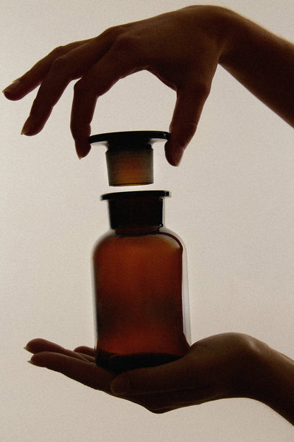 Amber Glass Apothecary Jars