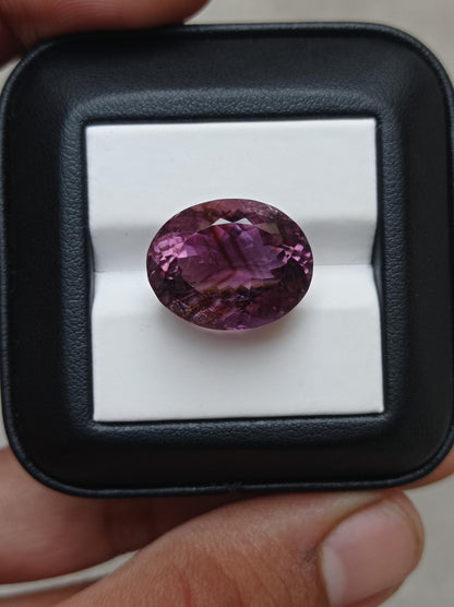 22.2ct Amethyst Fancy Cut - Natural Amethyst Crystal - 18x14.5x12.5mm