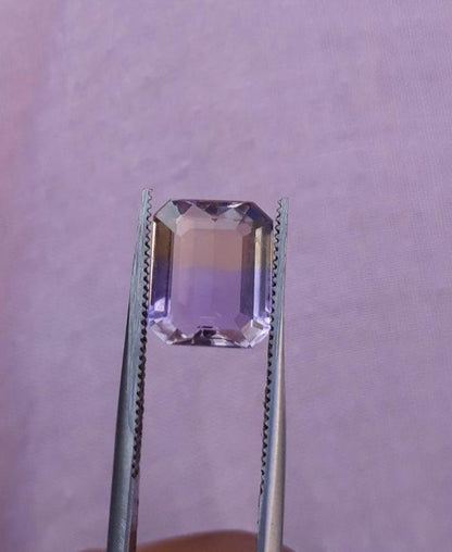 4.3ct Ametrine - Trystine - Bolivianite - 10x9mm