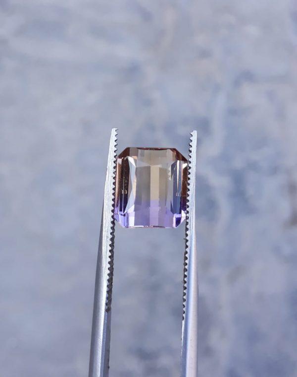 4.3ct Ametrine - Trystine - Bolivianite -  9x8mm